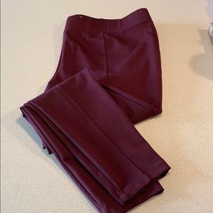 Women’s burgundy dress pants
